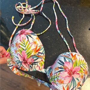 Abercrombie & Fitch Floral Bikini - Pink and Green